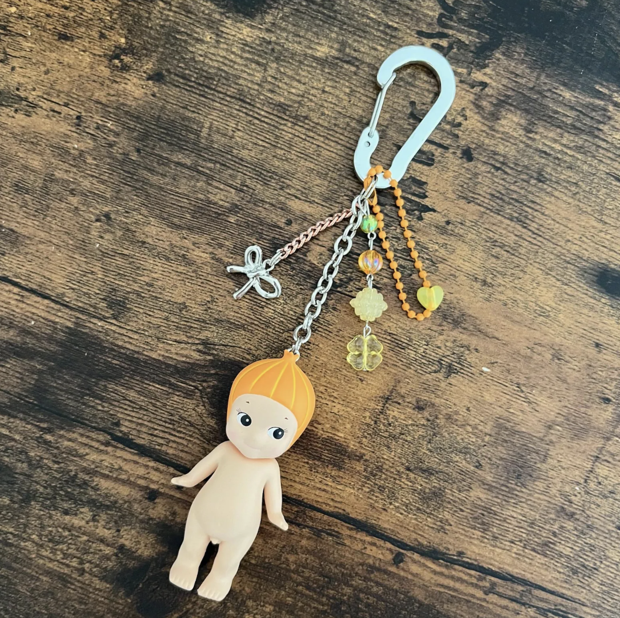 Sonny Angel Keychain | Vegetable Series | Bok Choy, Onion, Eggplant, Corn, Carrot | Bag Charm | Beaded Keychain