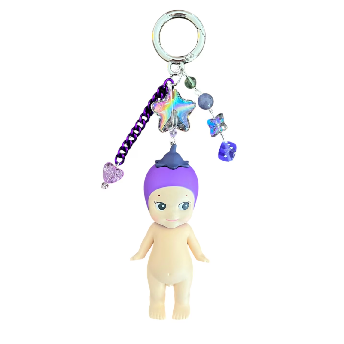 Sonny Angel Keychain | Vegetable Series | Bok Choy, Onion, Eggplant, Corn, Carrot | Bag Charm | Beaded Keychain