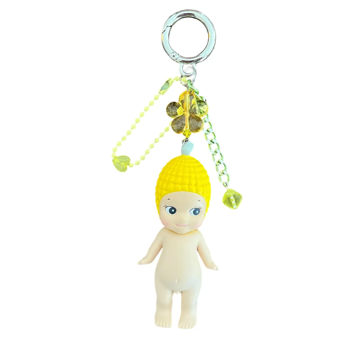 Sonny Angel Keychain | Vegetable Series | Bok Choy, Onion, Eggplant, Corn, Carrot | Bag Charm | Beaded Keychain
