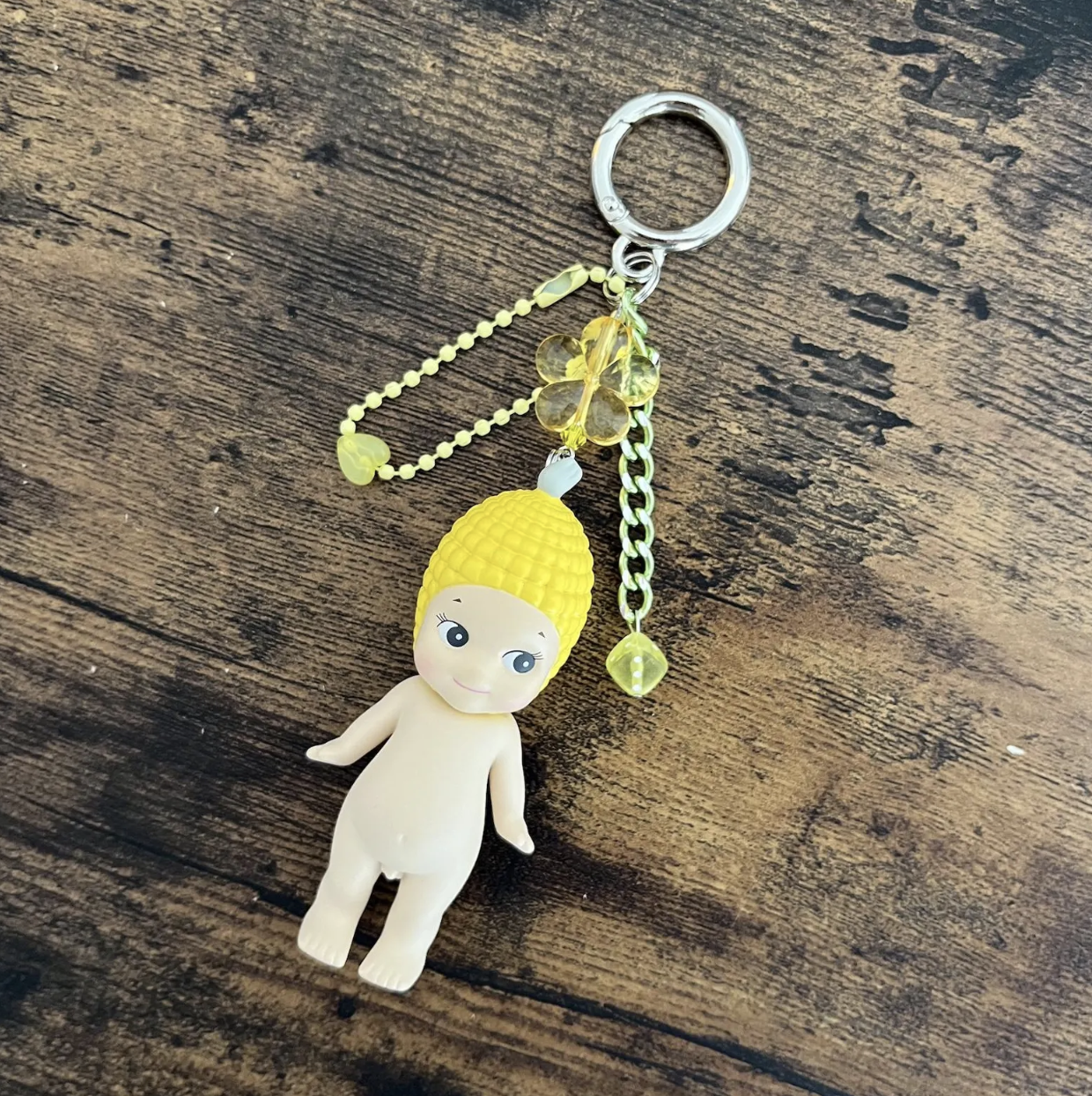 Sonny Angel Keychain | Vegetable Series | Bok Choy, Onion, Eggplant, Corn, Carrot | Bag Charm | Beaded Keychain