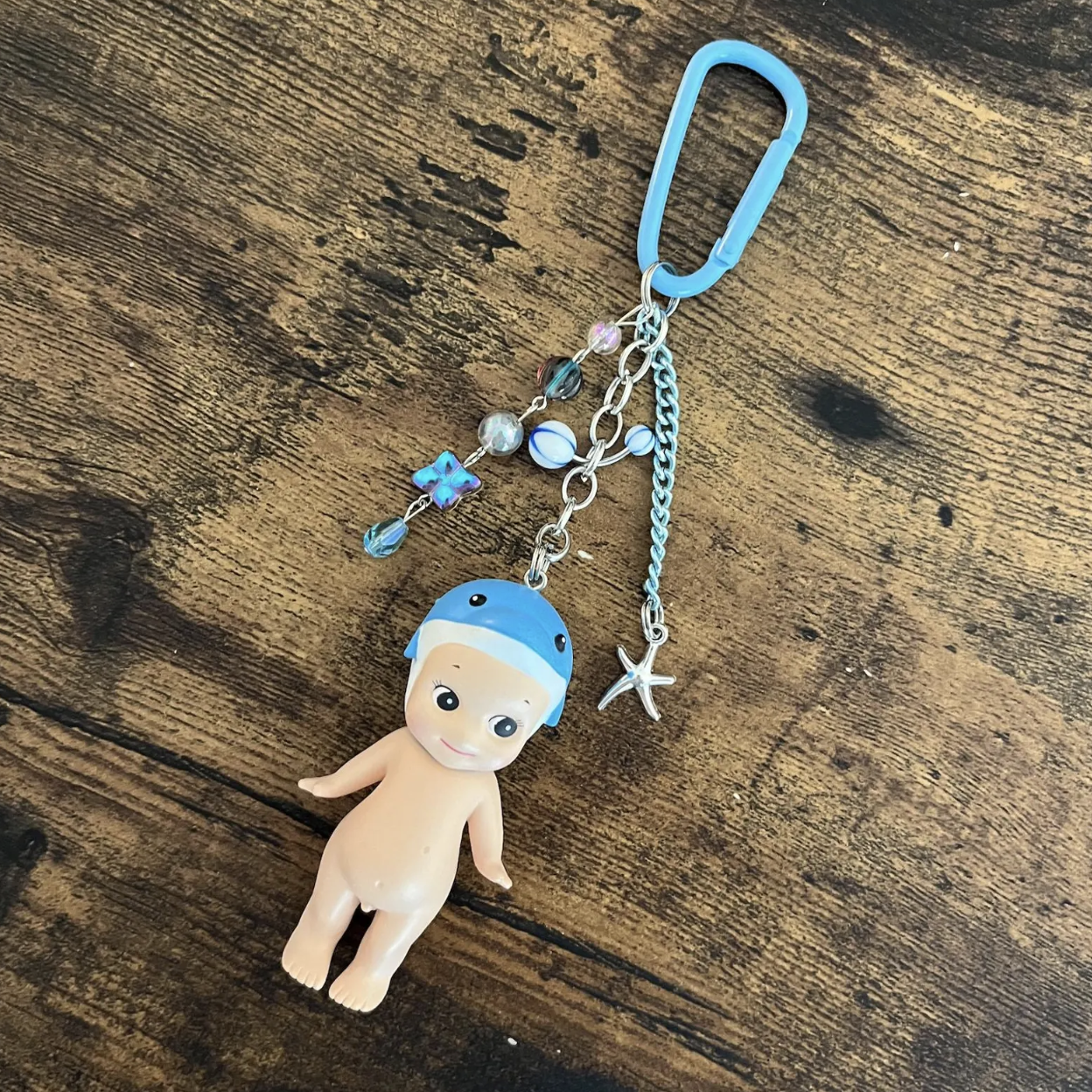 Sonny Angel Keychain | Marine Series (Unrefined) | Dolphin, Starfish | Bag Charm | Beaded Keychain