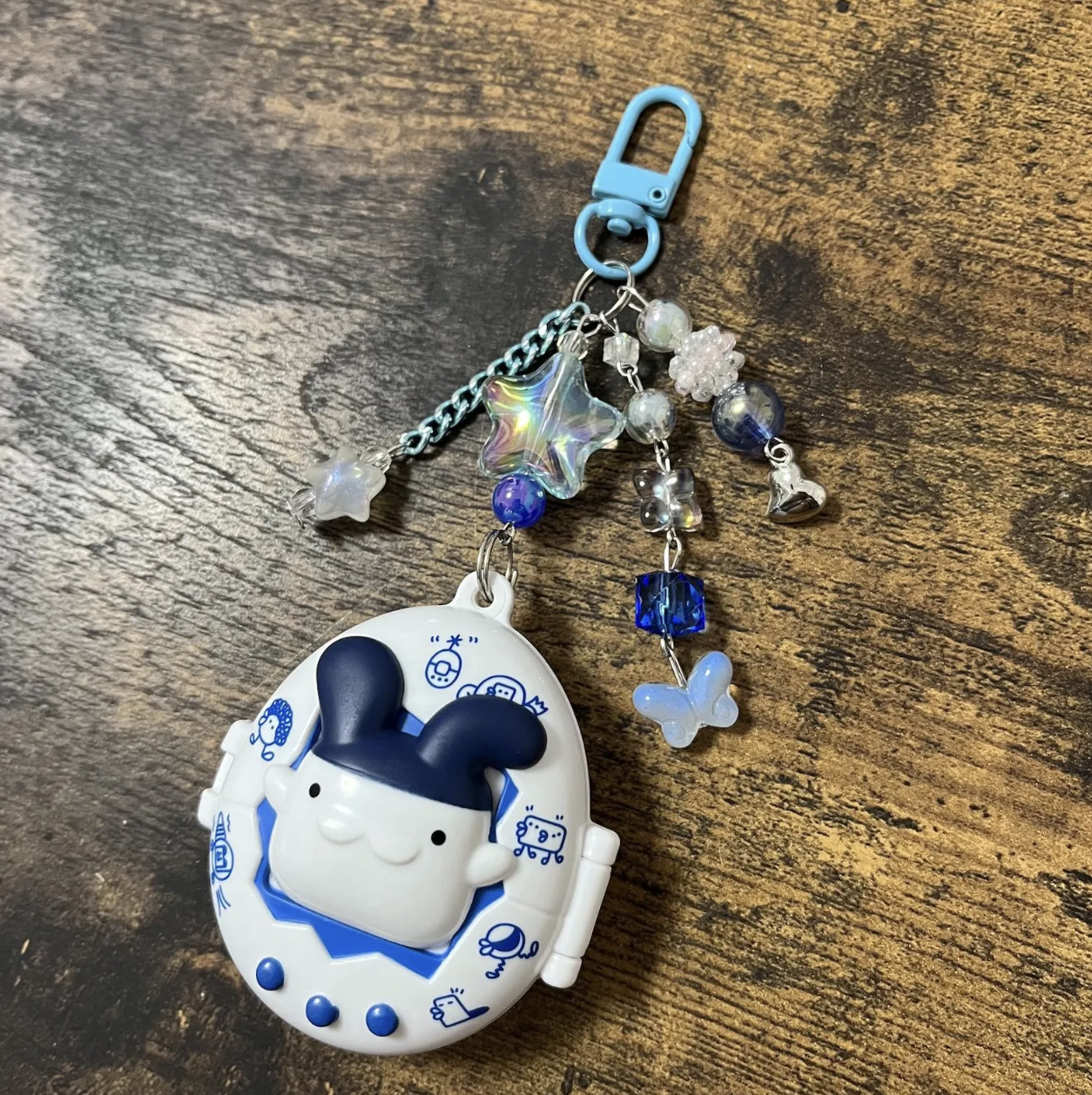 Tamagotchi Kuchipatchi, Mimitchi Beaded Keychain | Gashapon Swing Case | Bag Charm | Bandai Namco Japan