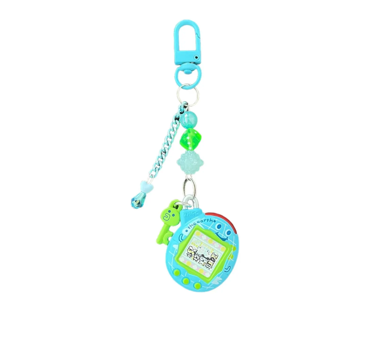 Tamagotchi Beaded Keychain | Bag Charm | Bandai Gashapon Tamagotchi Miniature Charm Collection 4 | Japan