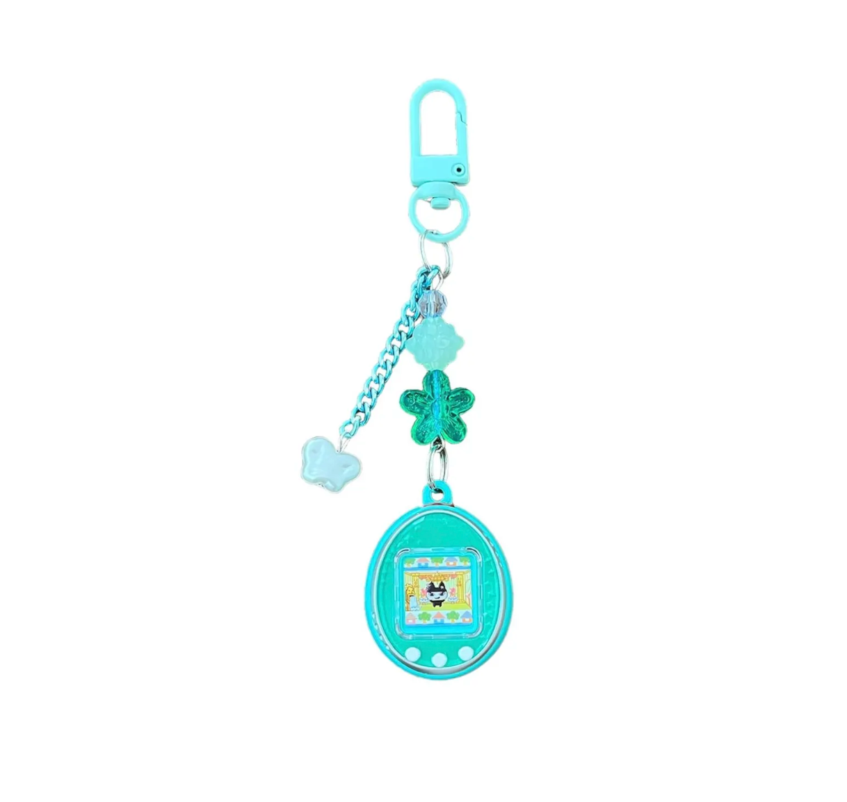 Tamagotchi Beaded Keychain | Bag Charm | Bandai Gashapon Tamagotchi Miniature Charm Collection 4 | Japan