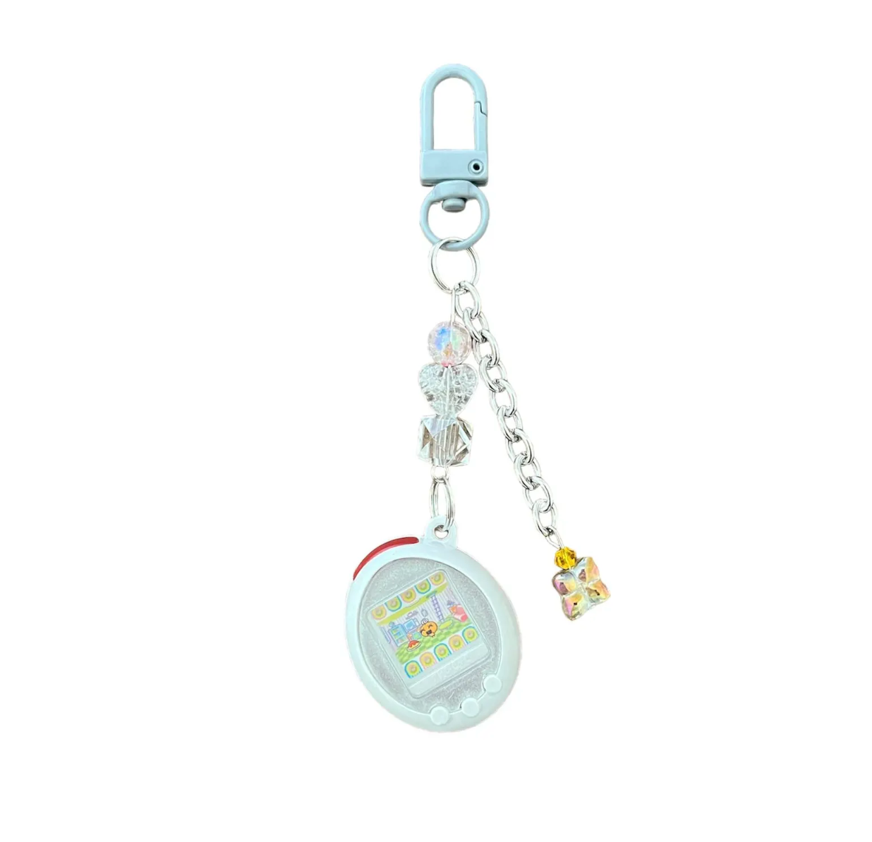 Tamagotchi Beaded Keychain | Bag Charm | Bandai Gashapon Tamagotchi Miniature Charm Collection 4 | Japan