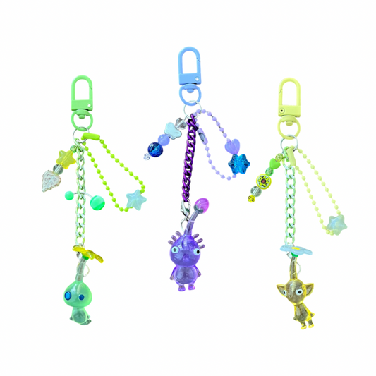 Pikmin Beaded Keychain